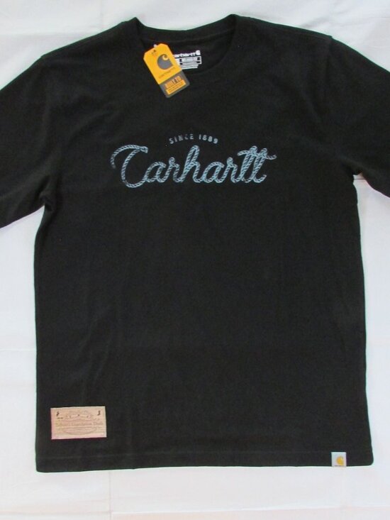 Carhartt Other - Carhartt Men's Short Sleeve Relaxed Fit Lightweight Script Graphic T-Shirt Black